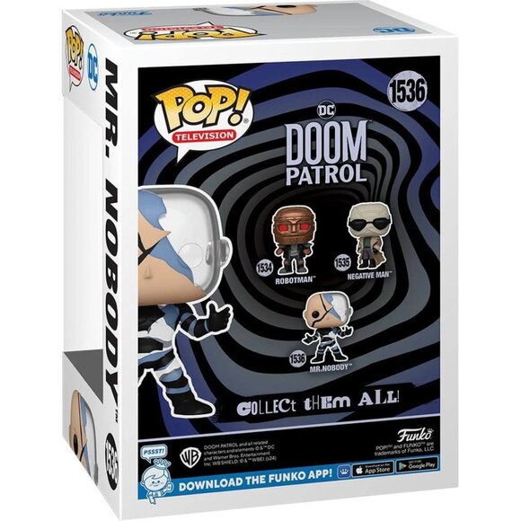 Doom Patrol Mr. Nobody Glow-in-the-Dark Funko Pop! Vinyl Figure #1536 - Picture 4 of 4